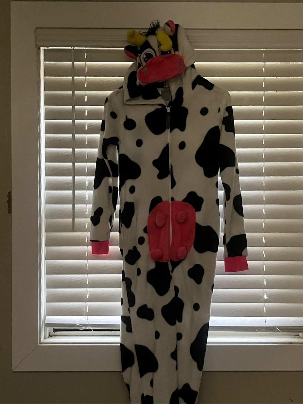 Hooded cow costume
